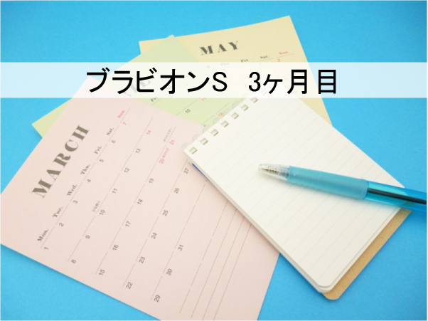 ブラビオンS3ヶ月目
